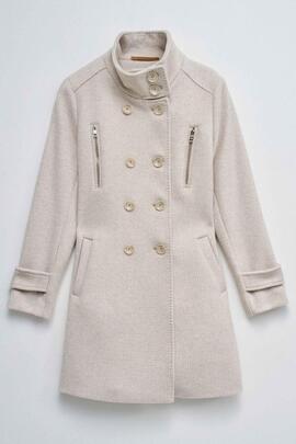 CHAQUETA DE PAÑO GRACE SLIM FIT BEIGE