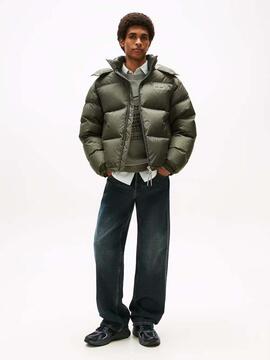 CHAQUETA ACOLCHADA ALASKA EN TEJIDO RIPSTOP VERDE
