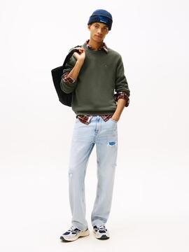JERSEY SLIM FIT CUELLO REDONDO VERDE