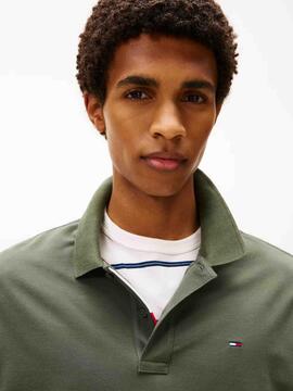 POLO MANGA LARGA SLIM FIT VERDE