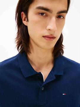 POLO MANGA LARGA SLIM FIT AZUL MARINO