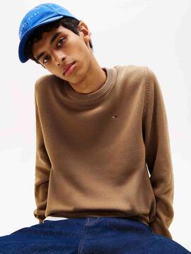 JERSEY SLIM FIT CUELLO REDONDO CAMEL