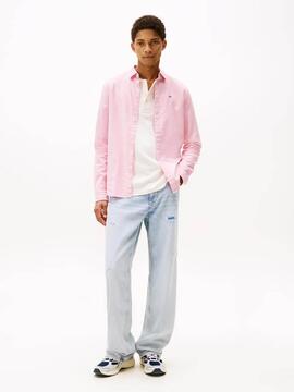 CAMISA DE OXFORD SLIM FIT ROSA MYSTIC PINK