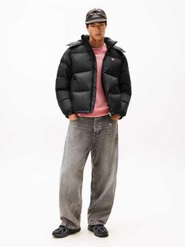 CHAQUETA ACOLCHADA ALASKA EN TEJIDO RIPSTOP NEGRA