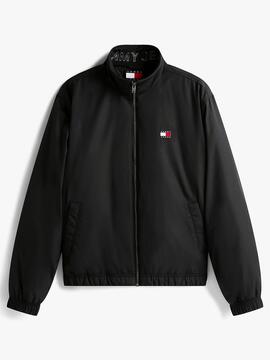 CHAQUETA ACOLCHADA RELAXED FIT NEGRA IMPERMEABLE