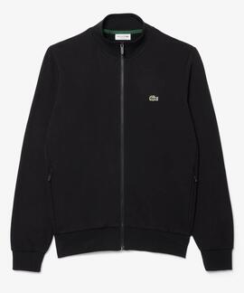 SUDADERA DE FELPA LACOSTE CUELLO ALTO CON CREMALLERA NEGRA