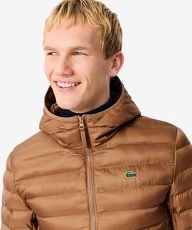 CHAQUETA ACOLCHADA HIDRÓFUGA SLIM FIT MARRÓN CLARO