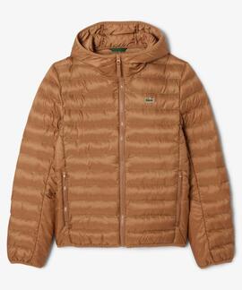 CHAQUETA ACOLCHADA HIDRÓFUGA SLIM FIT MARRÓN CLARO