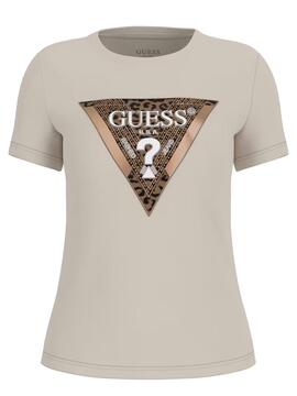 CAMISETA LEO TRIANGLE TEE SLIM FIT CREMA