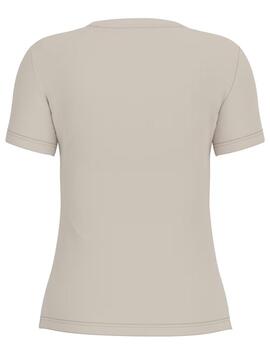 CAMISETA LEO TRIANGLE TEE SLIM FIT CREMA