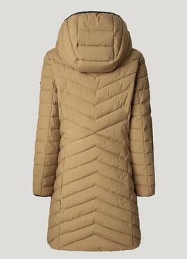 PLUMÍFERO ACOLCHADO IMPERMEABLE SAIN LONG 836 STONE BEIGE