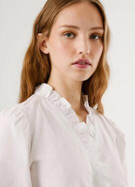 BLUSA POPELÍN PEARL REGULAR FIT 800 WHITE