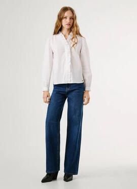 BLUSA POPELÍN PEARL REGULAR FIT 800 WHITE