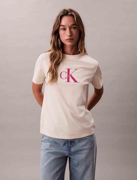 CAMISETA CK HERO REGULAR FIT CON MONOGRAMA CALICO