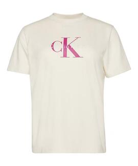 CAMISETA CK HERO REGULAR FIT CON MONOGRAMA CALICO