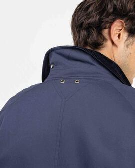 CHAQUETA DE CUELLO PANA AZUL MARINO
