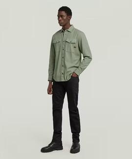 CAMISA G-STAR MARINE SLIM LIGHT ORPHUS GARMENT DYED VERDE KA