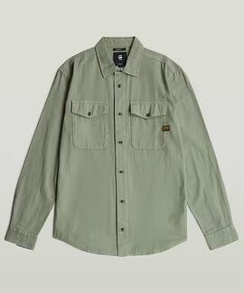 CAMISA G-STAR MARINE SLIM LIGHT ORPHUS GARMENT DYED VERDE KA