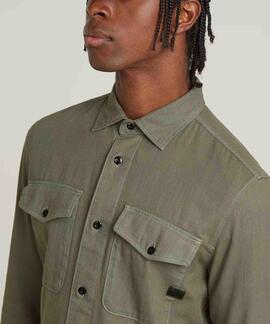 CAMISA G-STAR MARINE SLIM SHAMROCK GARMENT DYED