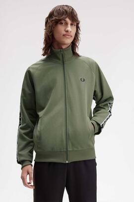 CHAQUETA DEPORTIVA TAPED TRACK JACKET VERDE KAKI