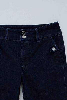 PANTALÓN VAQUERO SECRET CHINO STRAIGHT DENIM AZUL