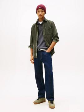 CAMISA DE PANA REGULAR FIT VERDE