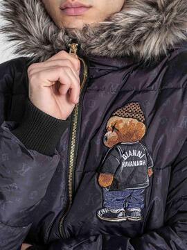 PLUMÍFERO NEGRO LOGOMANÍA BEAR