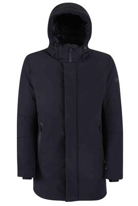 ABRIGO ACOLCHADO DE HOMBRE CON CAPUCHA SOFTSHELL NEGRO