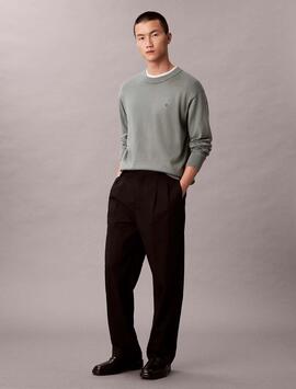 JERSEY CK RELAXED FIT PUNTO DE ALGODÓN CON MONOGRA