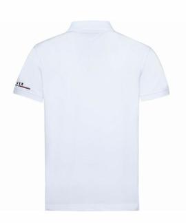 TOMMY LOGO REGULAR FIT POLO BRIGHT WHITE