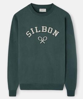 SUDADERA RAQUETA MEDIA PANA VERDE OSCURO
