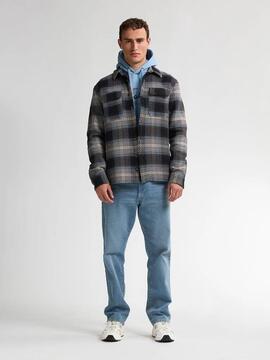 SOBECAMISA DE CUADROS SHEBOYGAN LIGHT GREY MELEE TARTÁN MULT