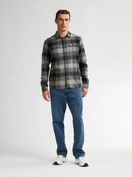 CAMISA DE CUADROS CASPER DEEP BLACK TARTÁN MULTICOLOR