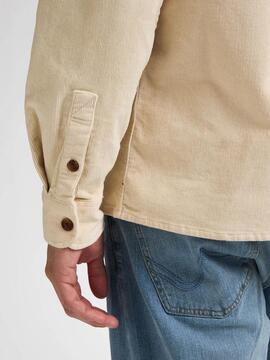 SOBRECAMISA DE PANA MENOMONIE RAW SAND BEIGE