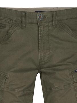 PANTALÓN BOLSO CARGO SHELLFRONT ARMY GREEN VERDE K