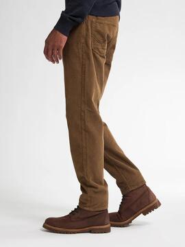 PANTALÓN DE PANA RUSSEL TAPERED FIT CHESTNUT CAMEL