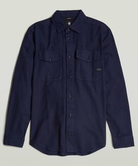 CAMISA G-STAR MARINE SLIM LIGHT DARK PATRIOT BLUE GARMENT DY