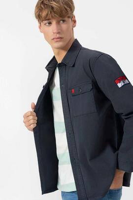 SOBRECAMISA HERITAGE DOS BOLSILLOS AZUL MARINO