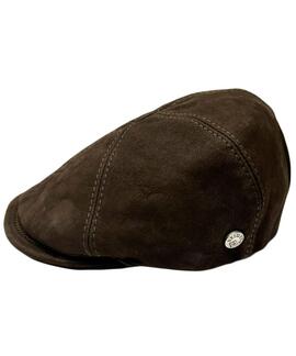 GORRA BEIRETS OXFORD BEVERLY PIEL COLOR MARRÓN