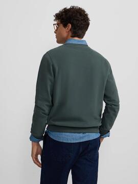 SUDADERA RAQUETA MEDIA PANA VERDE OSCURO