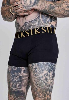 PACK DE 5 CALZONCILLOS BOXER SHORTS NEGROS CON INSCRIPCIÓN E