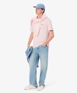 CAMISETA BÁSICA DE CORTE CLÁSICO REGULAR FIT ROSA