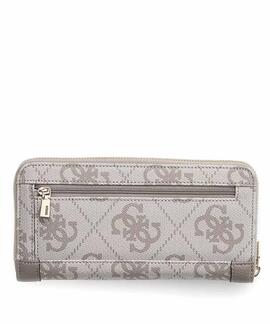 CARTERA KARNILLA LOGOTIPO 4G DARK TAUPE LOGO GRIS CLARO