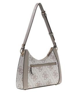 BOLSO DE HOMBRO KARNILLA LOGOTIPO 4G DARK TAUPE LOGO GRIS