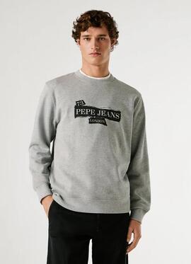 SUDADERA GUS REGULAR FIT 933 MARL GREY GRIS