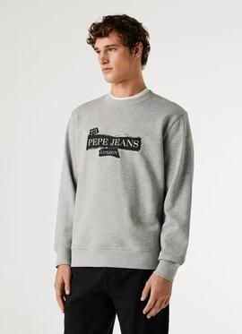 SUDADERA GUS REGULAR FIT 933 MARL GREY GRIS