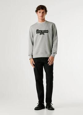 SUDADERA GUS REGULAR FIT 933 MARL GREY GRIS