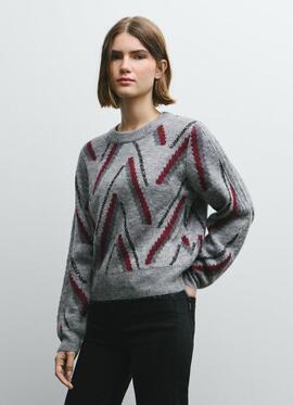 JERSEY CLODIA REGULAR FIT 933 MARL GREY GRIS