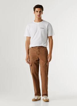 PANTALÓN TWILL REGULAR FIT UTILITY CARGO 888 CONKER BROWN