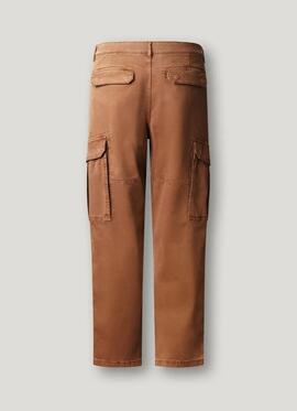 PANTALÓN TWILL REGULAR FIT UTILITY CARGO 888 CONKER BROWN